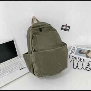 Vintage Military Green Backpack Bag